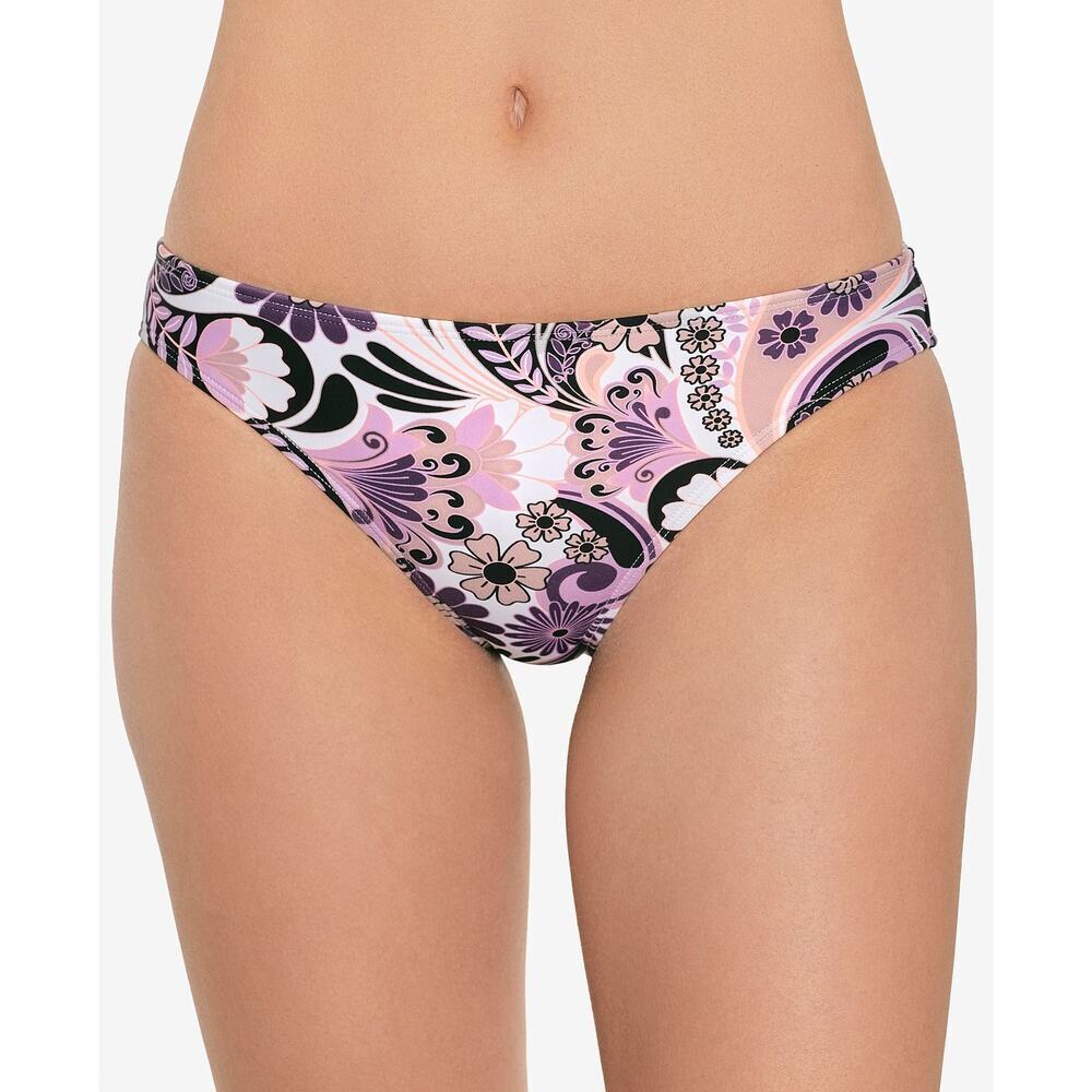 Salt + Cove Cinched-Back Hipster Bikini Bottoms Swirl Twirl Paisley NWT Medium